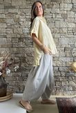 Yara Serene High Low Cap Sleeve Blouse Butter - /10=
